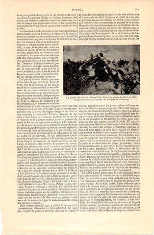LAMINA V07266: Hazaña de cabo de husares Pedro Mur por Gisbert