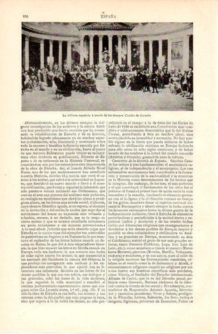 LAMINA V07284: Cultura española a traves de los tiempos por Garnelo