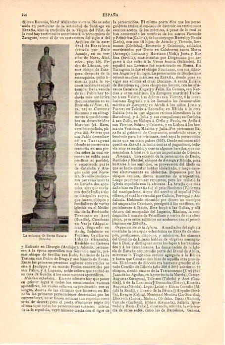 LAMINA V07273: Columna de Santa Eulalia en Merida
