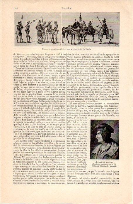 LAMINA V07203: Guerreros españoles del siglo XVI