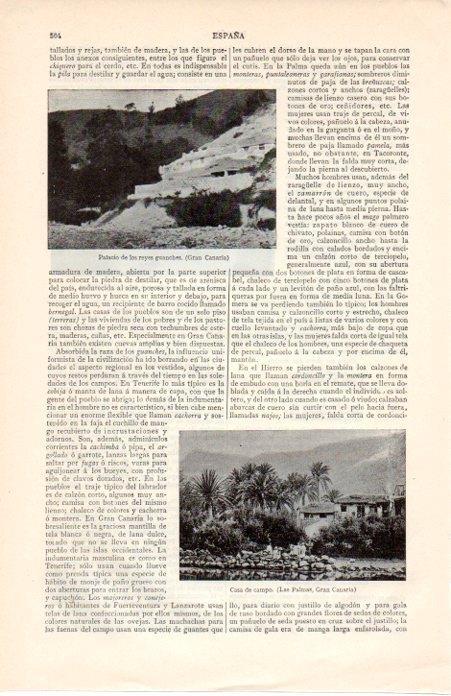 LAMINA V07198: Palacio de los reyes guanches en Gran Canaria