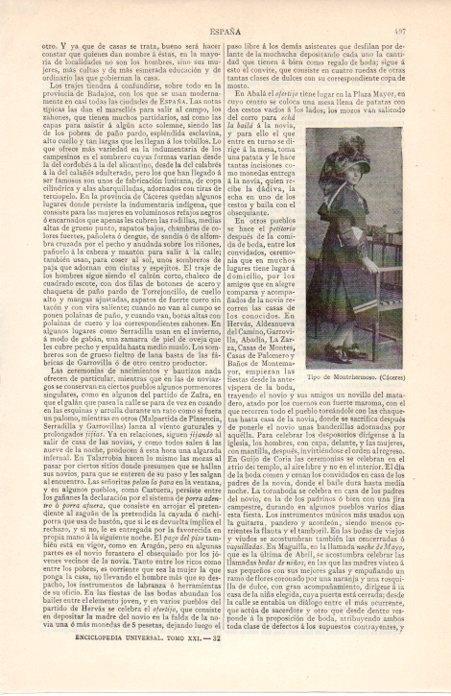 LAMINA V07195: Mujer de Montehermoso, Caceres