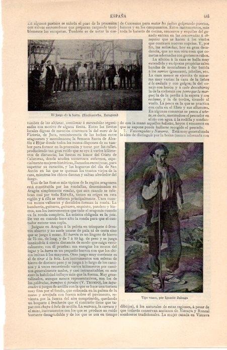 LAMINA V07189: Tipo vasco por Ignacio Zuloaga
