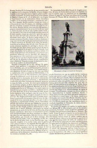 LAMINA V07214: Monumento a Roger de Lauria en Tarragona
