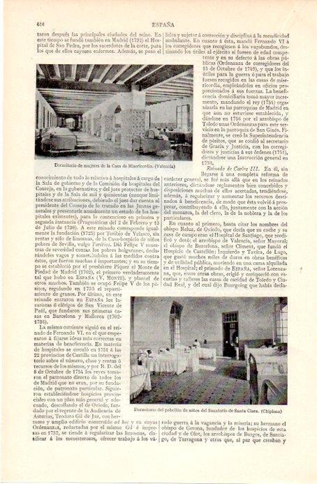 LAMINA V07229: Casa de la Misericordia en Valencia y Sanatorio de Santa Clara en Chipiona