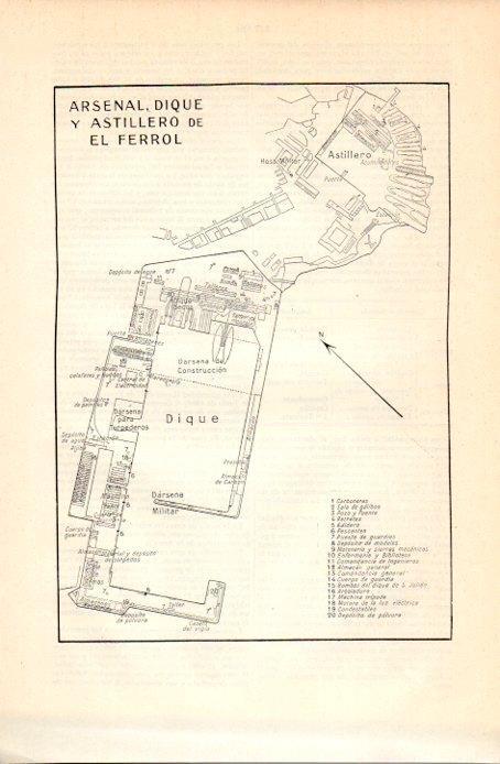LAMINA V07218: Plano del arsenal, dique y astillero de El Ferrol