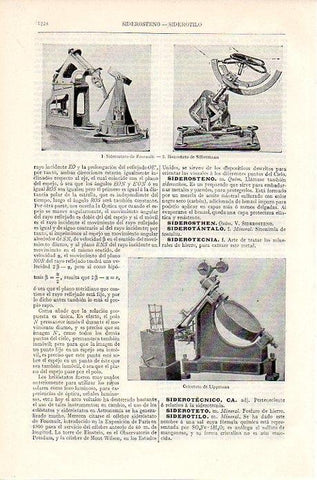 LAMINA V06951: Siderostato de Foucault