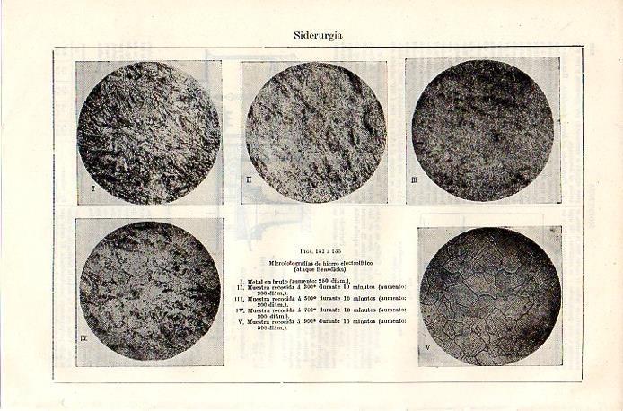 LAMINA V06976: Microfotografias de hierro electrolitico
