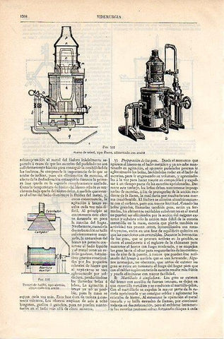 LAMINA V06969: Horno de crisol tipo Buess