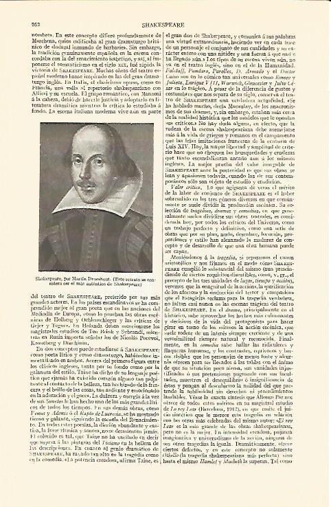 LAMINA V06887: Shakespeare, por Martin Droeshout