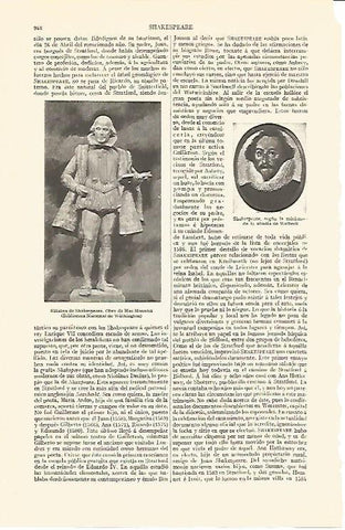 LAMINA V06885: Estatua de Shakespeare