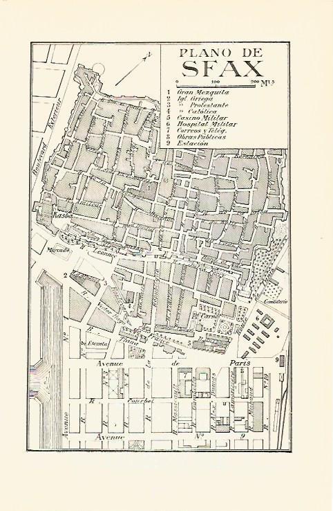LAMINA V06880: Plano de Sfax, Tunez