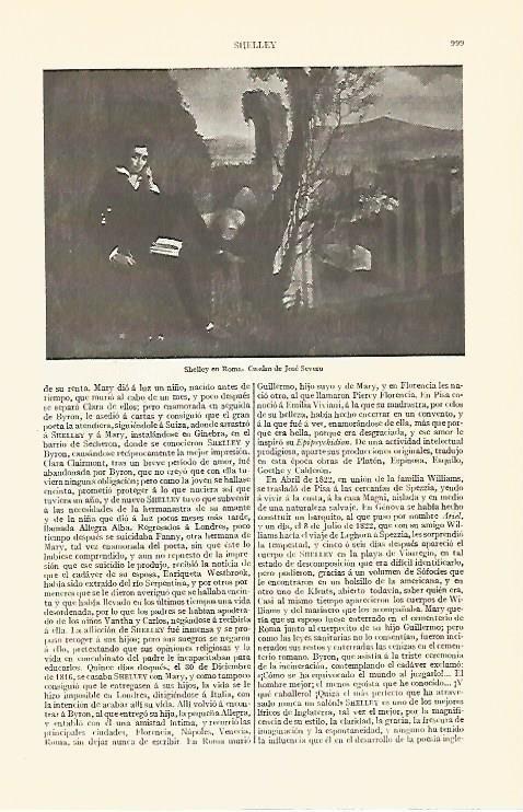 LAMINA V06902: Shelley en Roma, por J. Severn