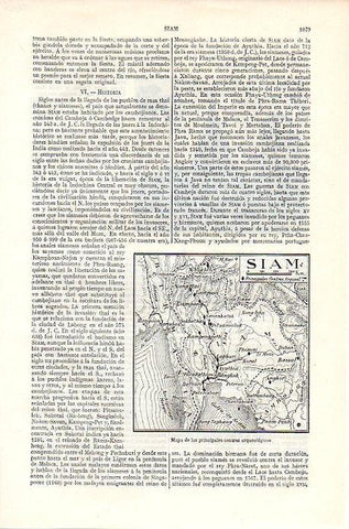 LAMINA V06926: Mapa principales centros arqueologicos de Siam
