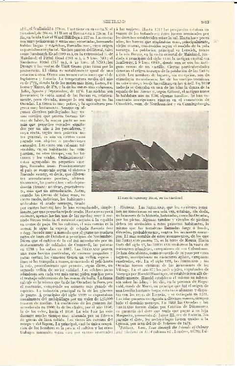 LAMINA V06905: Faro de Sumburg Head en las Shetland
