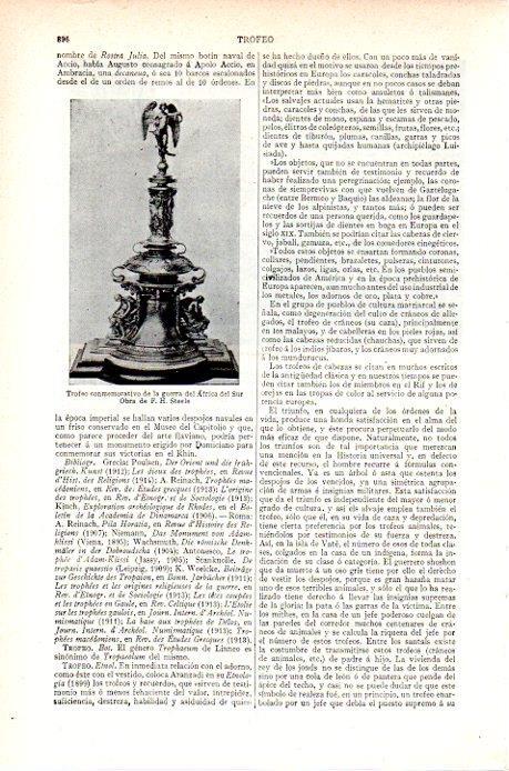 LAMINA V07056: Trofeo de la guerra del Africa del Sur