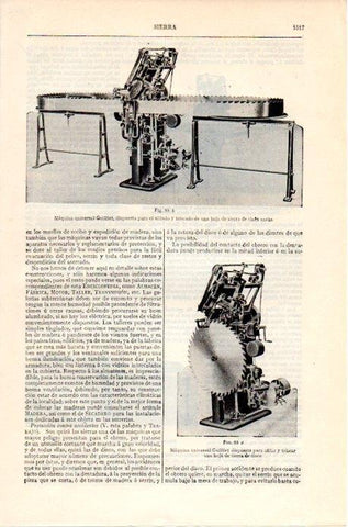 LAMINA V07042: Maquina universal Guilliet para el afilado