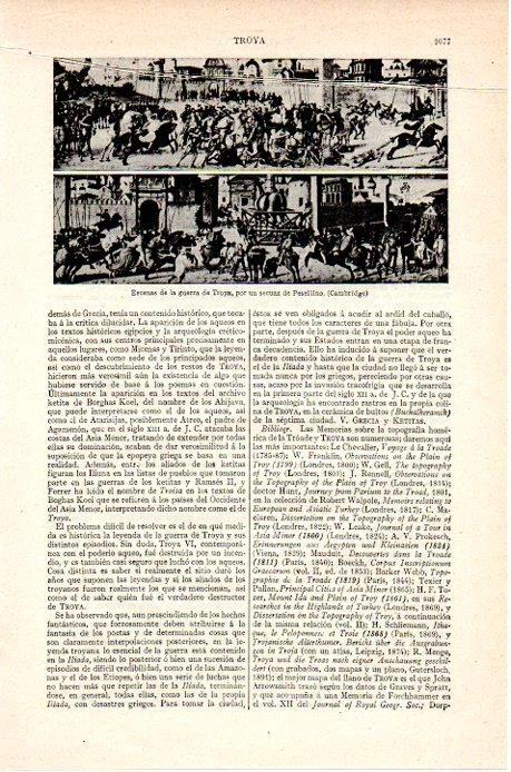 LAMINA V07057: Escenas de la guerra de Troya