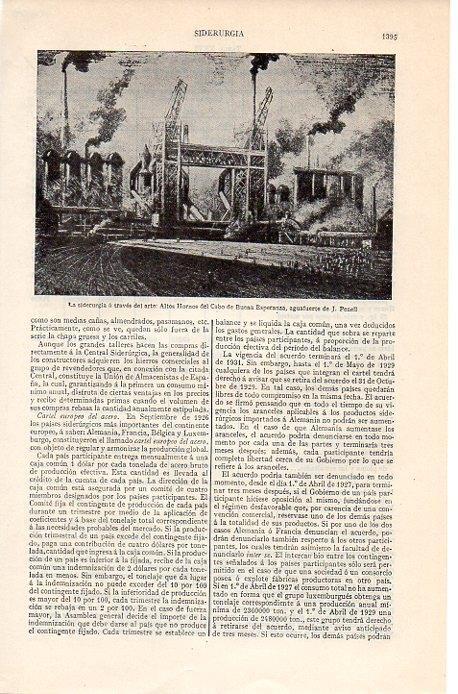 LAMINA V07009: Altos Hornos del Cabo de Buena Experanza, por J. Penell