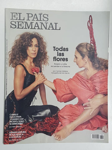 El Pais Semanal num 2349. Octubre de 2021. Portada Lolita y Rosario (recordando a la faraona)