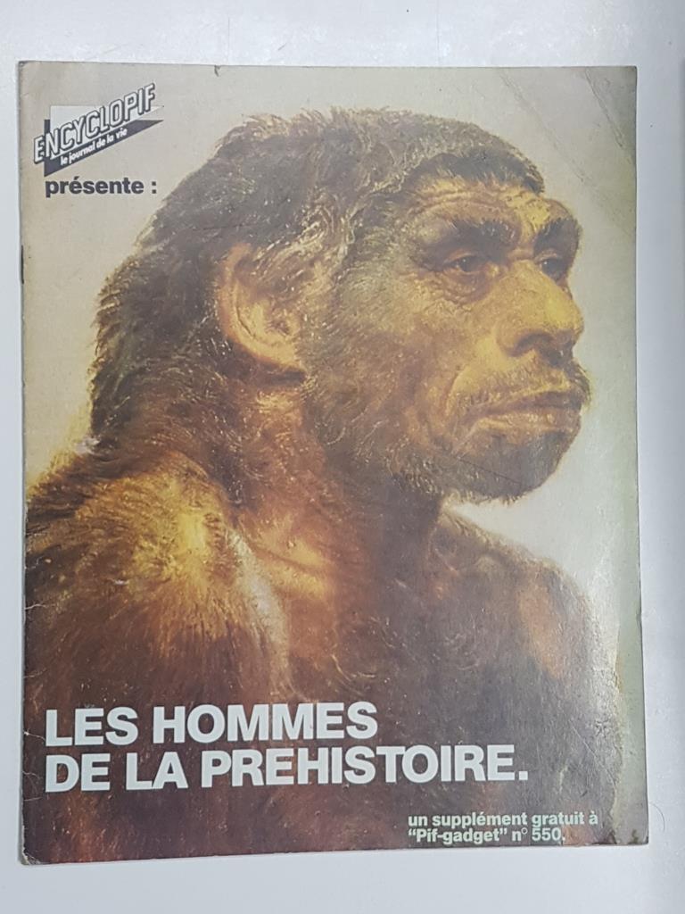 Album de cromos, Encyclopif: Les Hommes de la Prehistoire, un suplement a "Pif-gadget" num 550