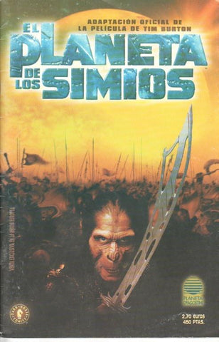 El planeta de los simios, adaptacion pelicula de Tim Burton (Darkhorse)