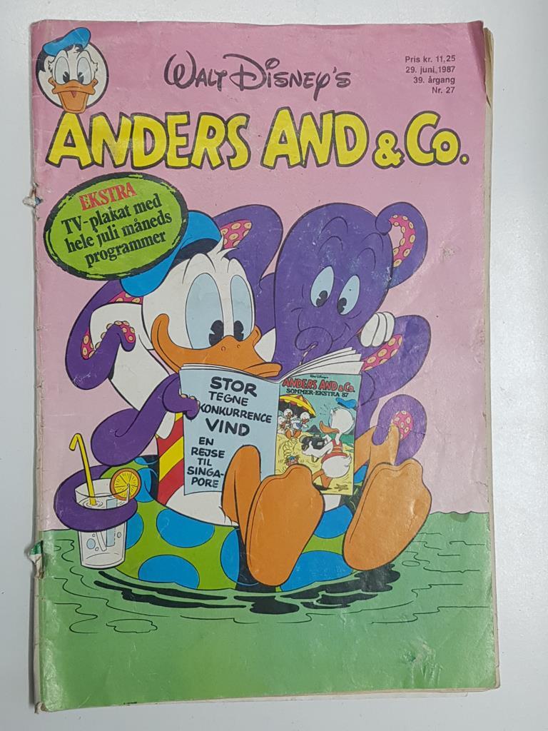 Walt Disney: Anders and & Co., num 27, jun 1987
