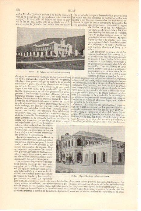 LAMINA V08512: Banco Nacional en Puerto Principe, Haiti