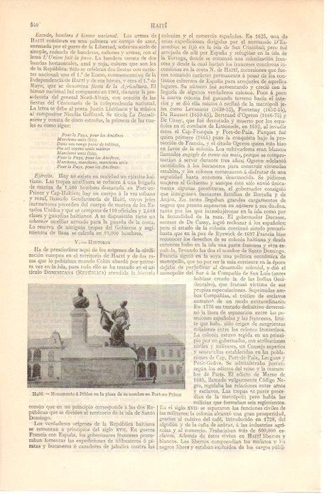 LAMINA V08514: Monumento a Petion en Puerto Principe, Haiti