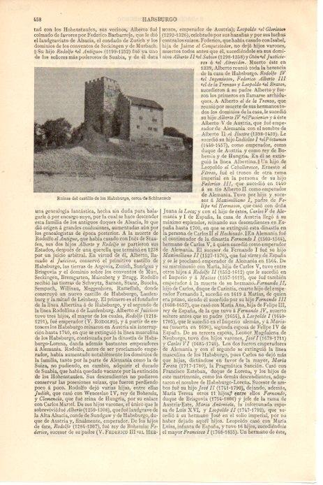LAMINA V08501: Castillo de los Habsburgo en Schinznach