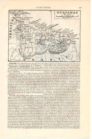 LAMINA V08486: Mapa de las Guayanas