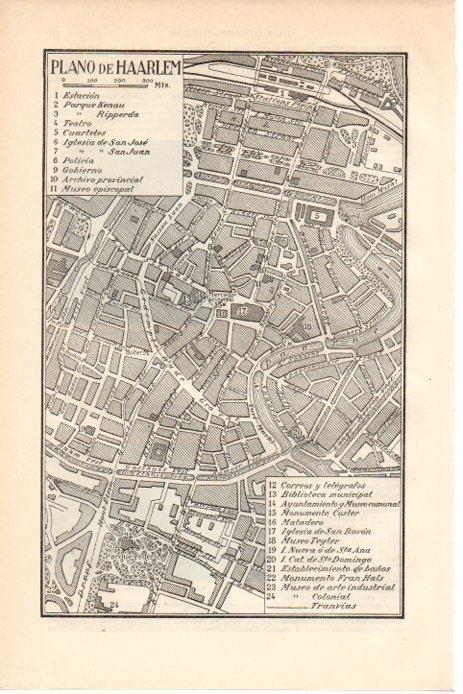 LAMINA V08490: Plano de Haarlem, Holanda 