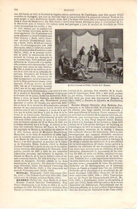 LAMINA V08542: Artistas daneses en Roma, por C. Hansen