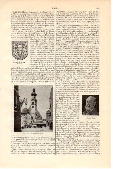 LAMINA V08526: Plaza de la Iglesia de Hall, Alemania