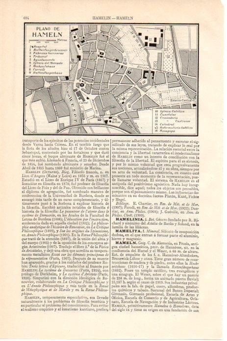 LAMINA V08533: Plano de Hamelin