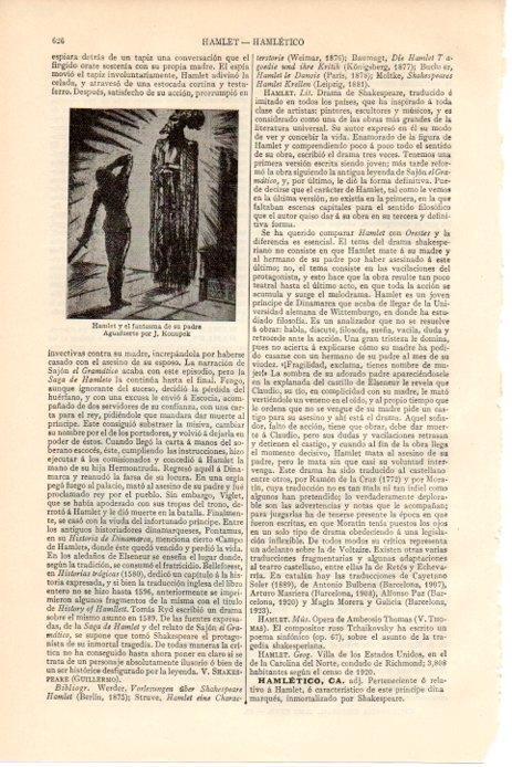 LAMINA V08535: Hamlet y el fanasma de su padre, por J. Konupek