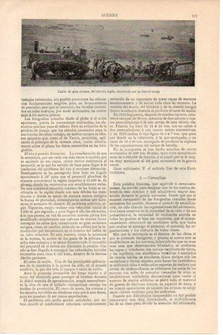 LAMINA V08430: Cañon del ejercito ingles arrastrado por un tractor oruga