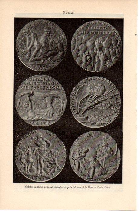 LAMINA V08444: Medallas satiricas alemanas