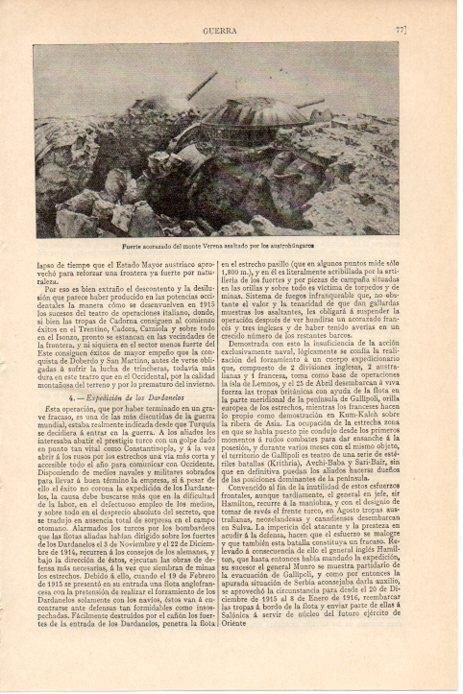 LAMINA V08414: Fuerte acorazado del monte Verena