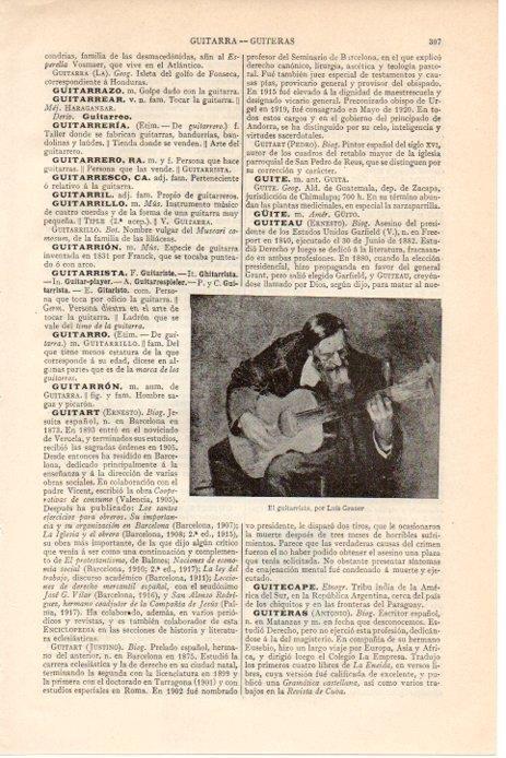 LAMINA V08474: El guitarrista, por Luis Graner
