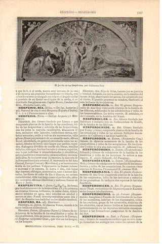 LAMINA V08651: E Jardin de las Hesperides, por Guillermo Etty