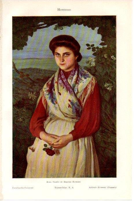 LAMINA V08633: Rosa, por Eugenio Hermoso