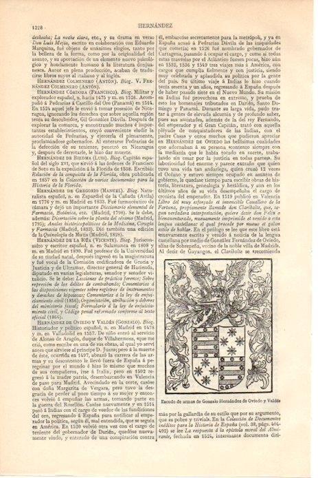 LAMINA V08635: Escudo de armas de Gonzalo Hernandez de Oviedo