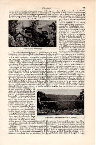 LAMINA V08688: Puente sobre el rio Teesta