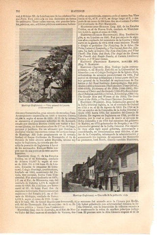 LAMINA V08559: Vistas de Hastings, Inglaterra