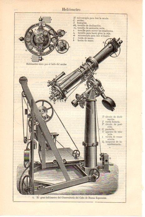 LAMINA V08597: Heliometro del Observatorio del Cabo de Buena Esperanza