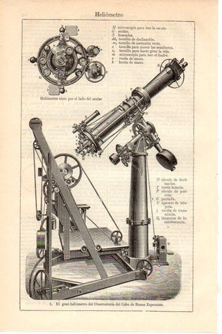 LAMINA V08597: Heliometro del Observatorio del Cabo de Buena Esperanza