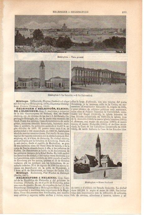 LAMINA V08601: Vistas de Helsingfors