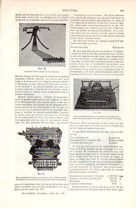 LAMINA V08220: Maquina de escribir Adler