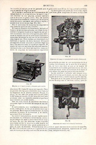 LAMINA V08221: Mecanismos del escape en maquinas de escribir